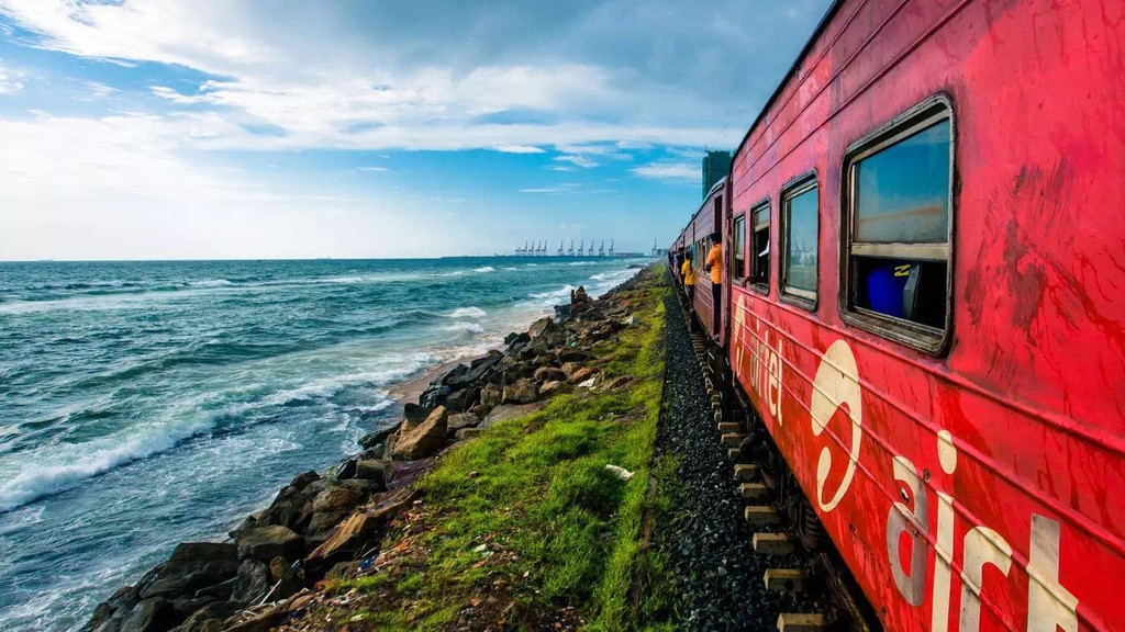 斯里兰卡海上火车图片