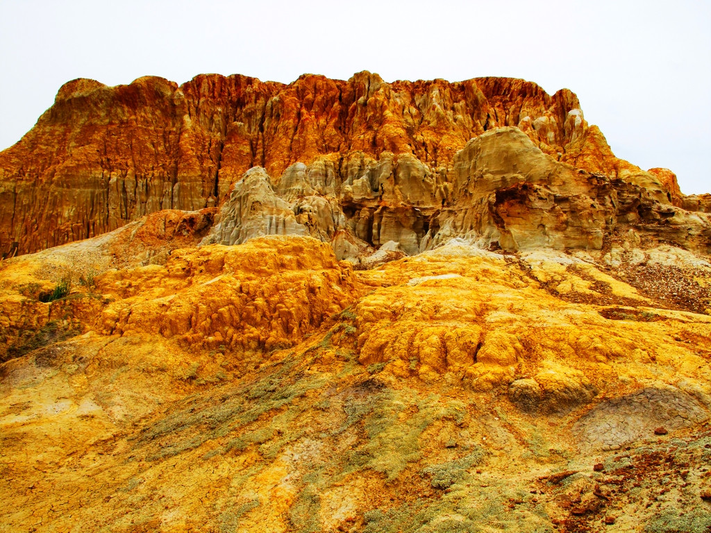 地质奇观新疆西北五彩滩