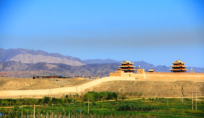 外观嘉峪关全景