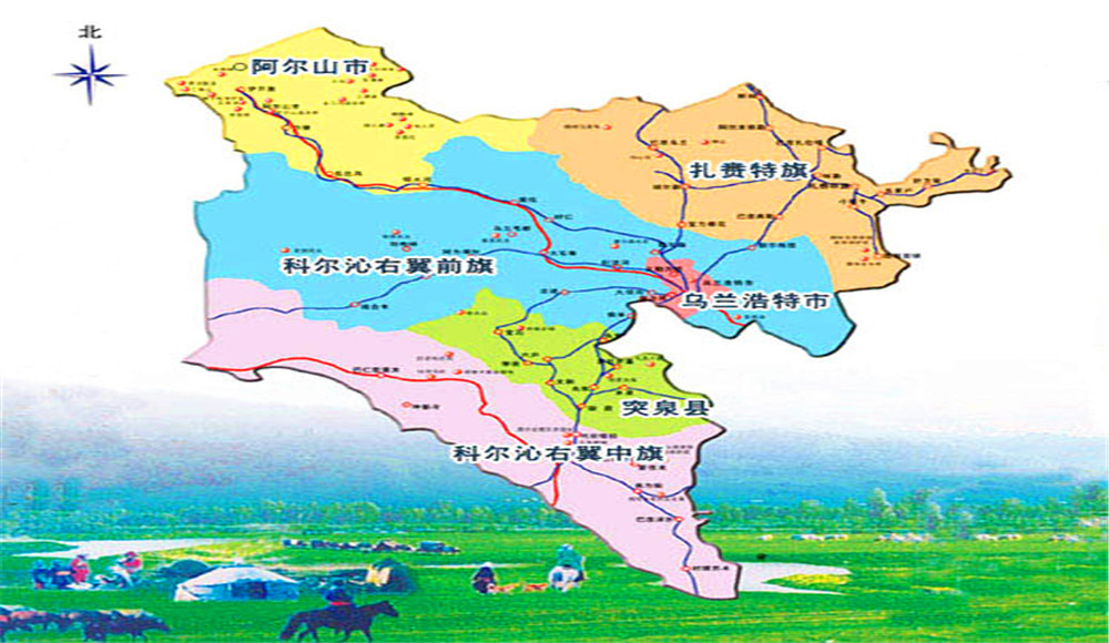 内蒙古乌兰浩特地图