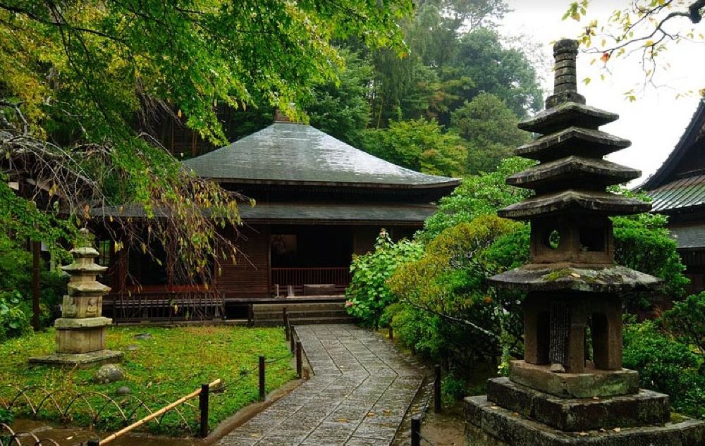 日本神奈川县镰仓市东庆寺 鹤冈八幡宫一日游【赏樱正