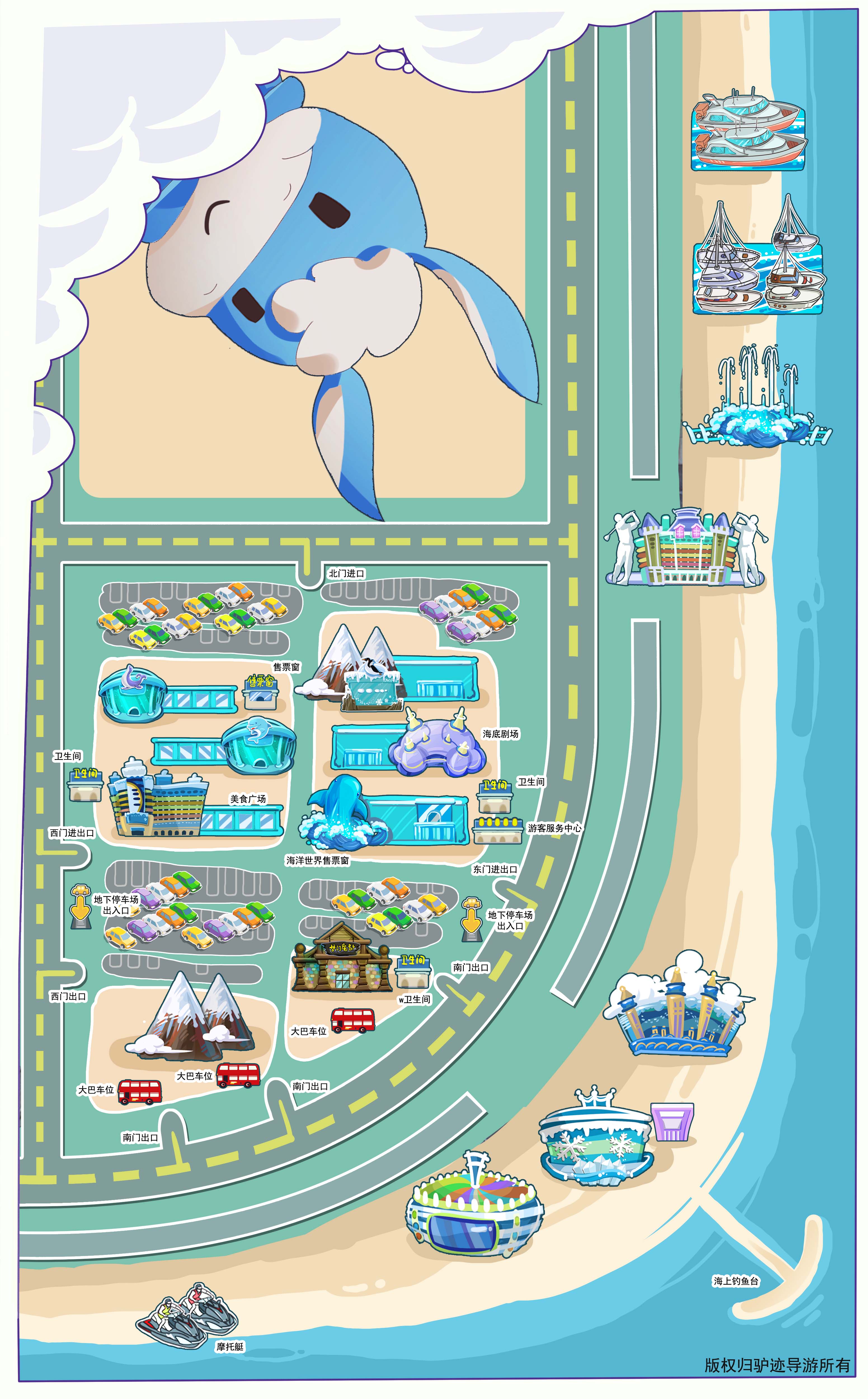 罗源湾海洋世界手机导游【全景地图,园内导航,线路推荐,自动讲解】