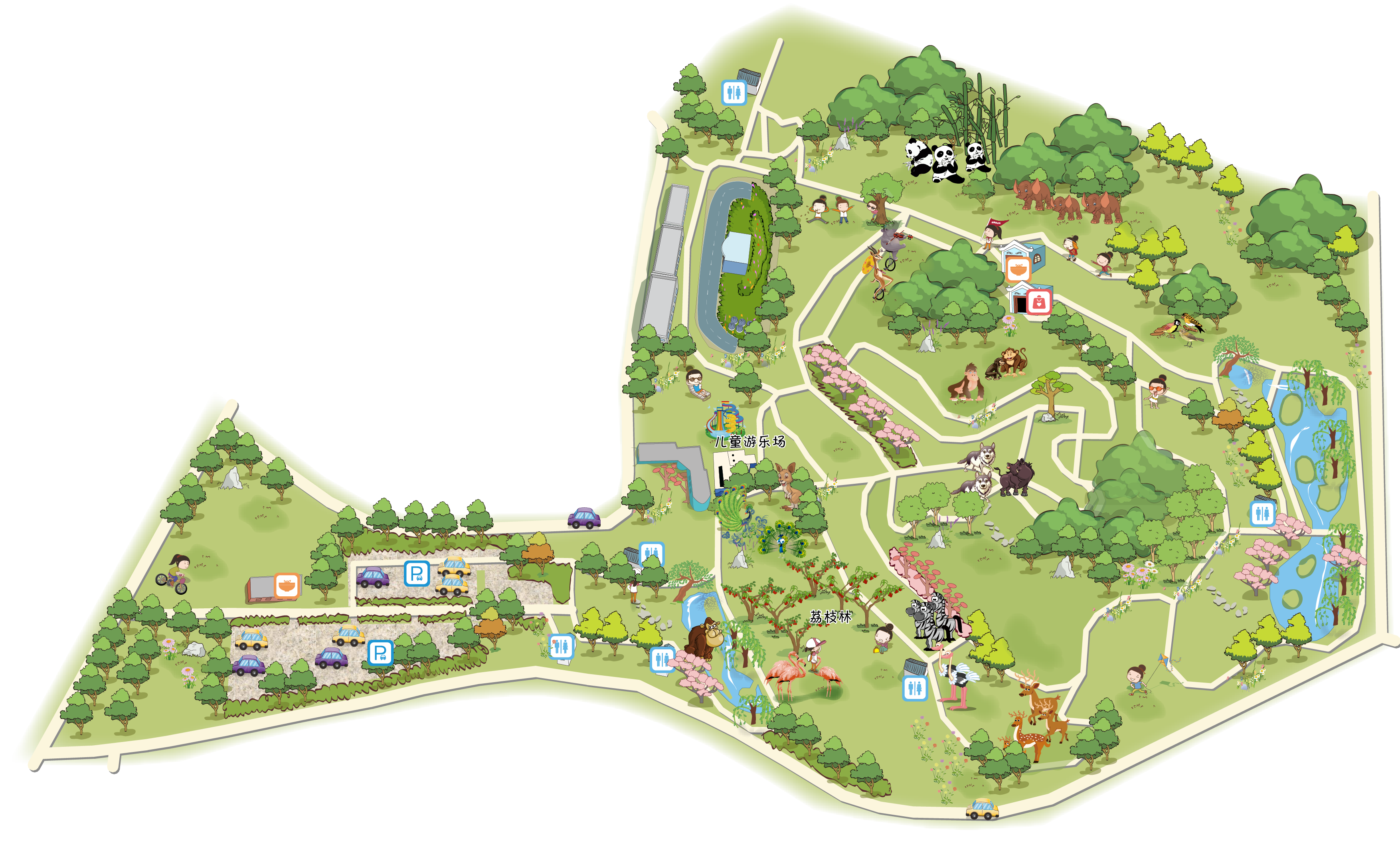 合肥野生动物园手机导游【全景地图,园内导航,线路推荐,自动讲解】_动物世界