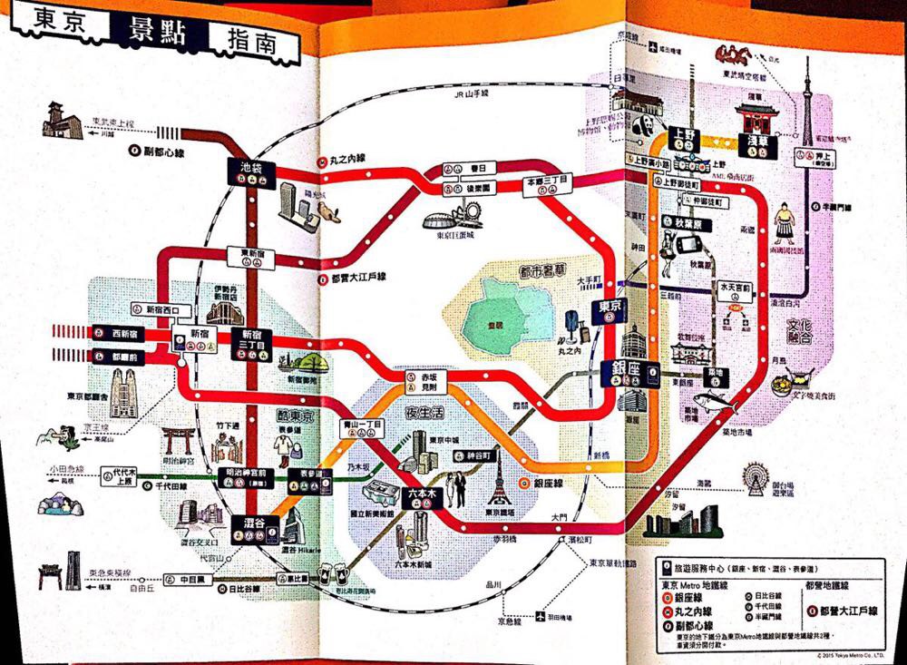 东京自由行实用地图手册电子版图片