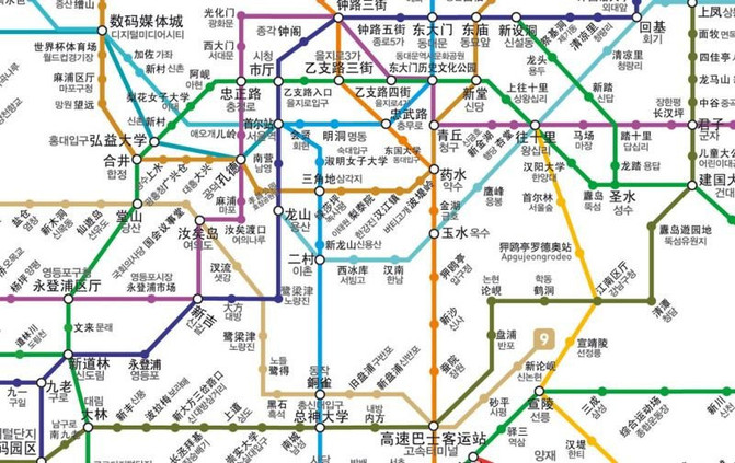 因此先分享一张【超高清】的韩国首尔地铁图,是中韩对照版哦,方便不图片