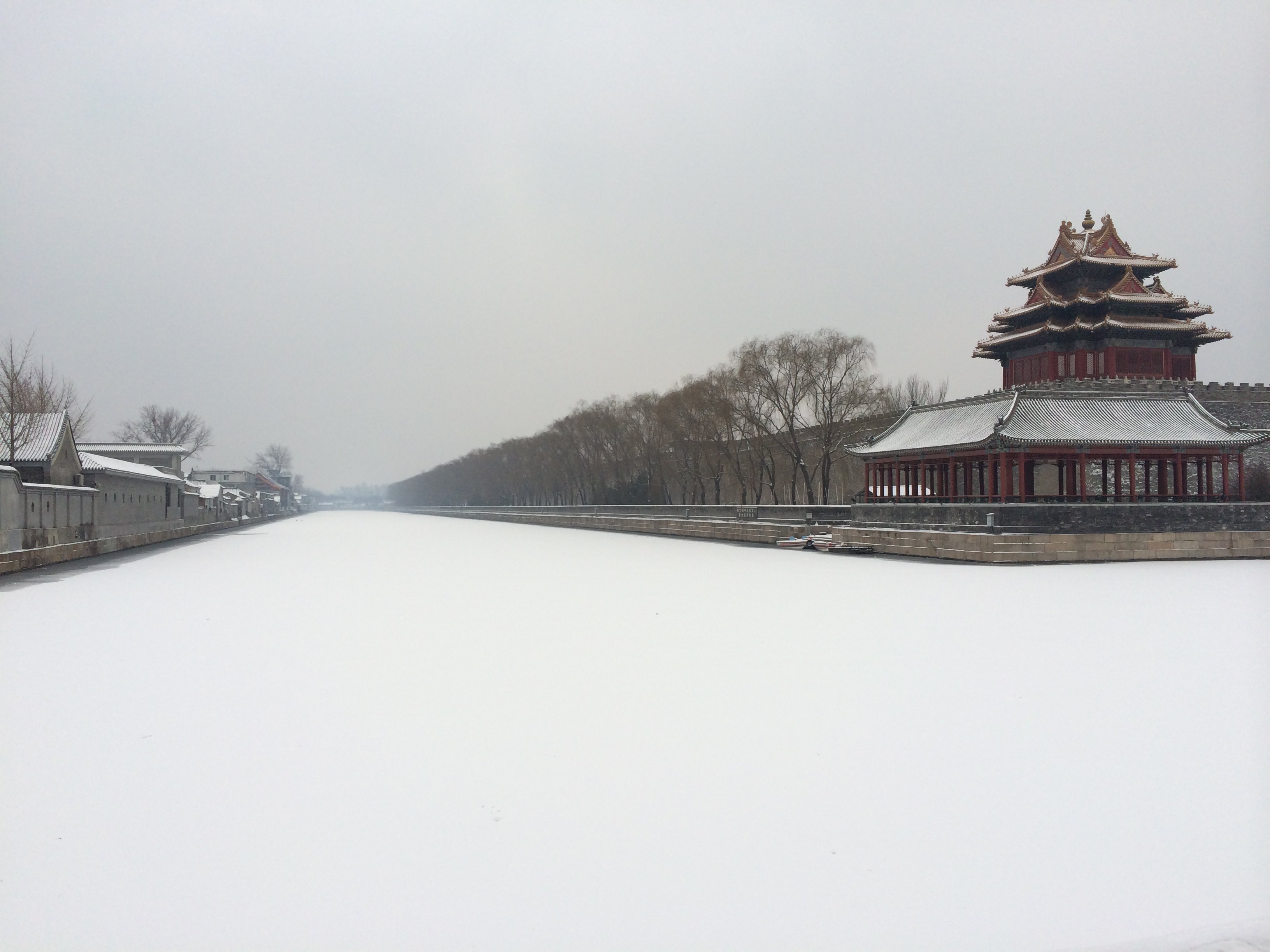 2014年2月正月雪中的北京故宫