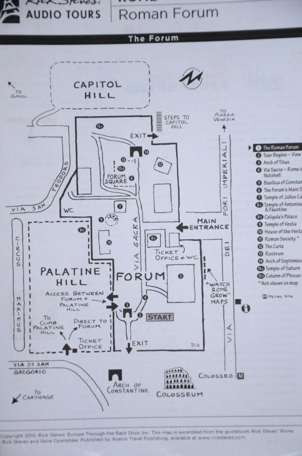罗马古迹任自游 (3)罗马广场示意图,帝国广场,图拉真市场,图拉真圆柱