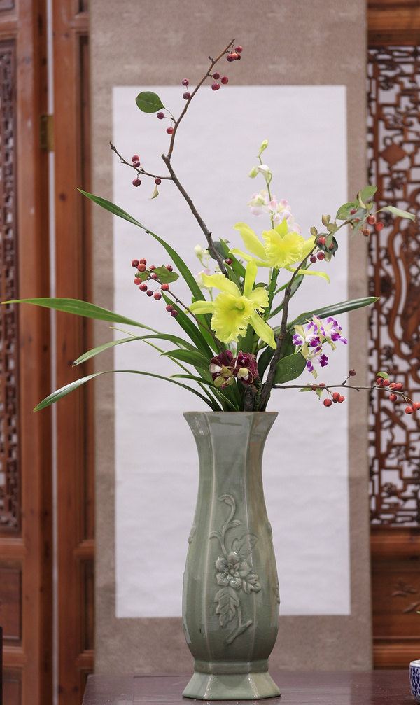 插花花艺展区印象