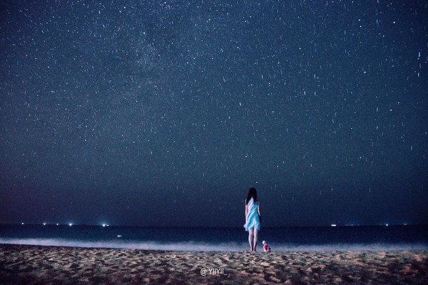 海边的星空,银河,我们在这里最美的夏天