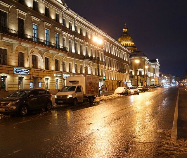 圣彼得堡夜景 涅瓦大街