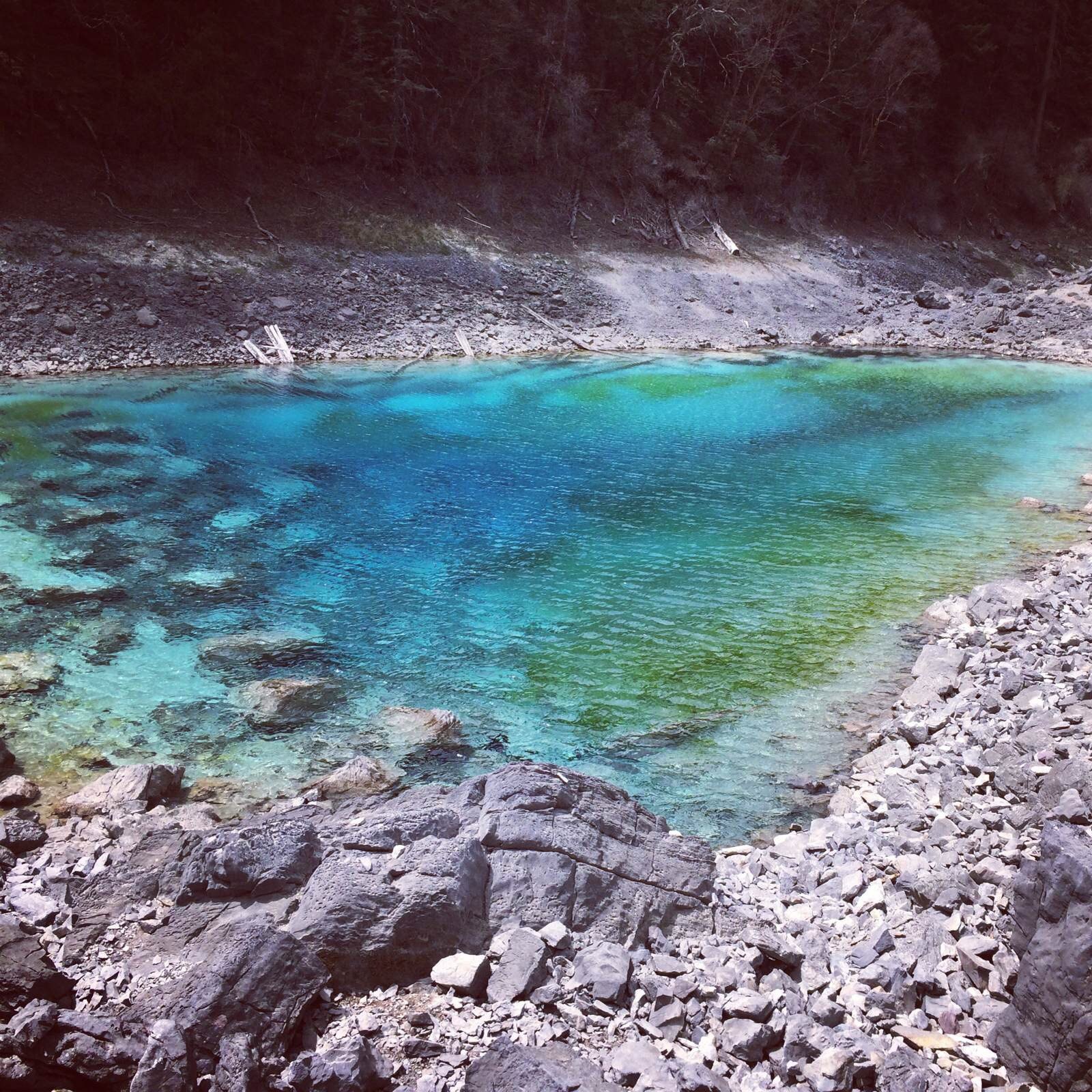 七彩池 海拔好高啊 九寨沟风景区