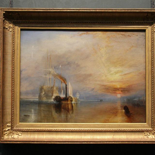 英国画家特纳,他就喜欢画船,不过是宁静的或是海战 英国国家美术馆