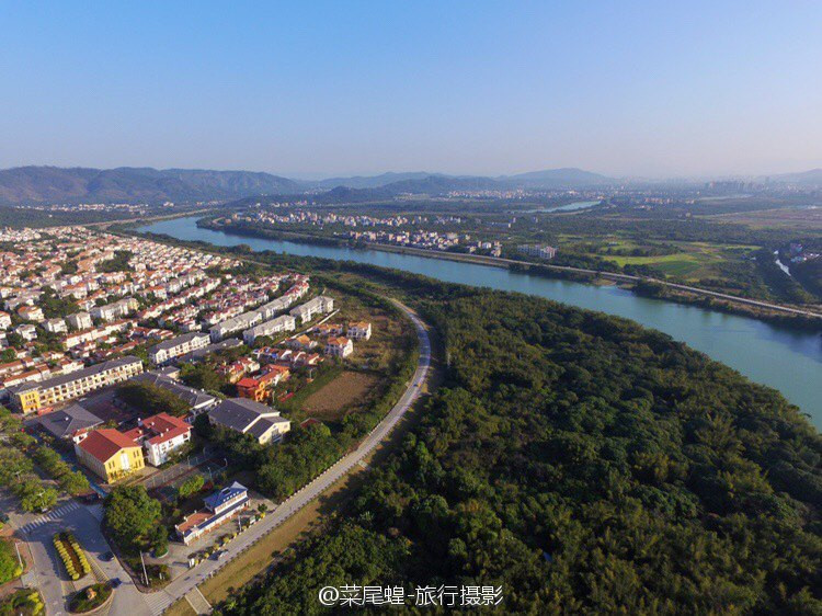 东方夏湾拿,流溪河在这里拐了一个湾