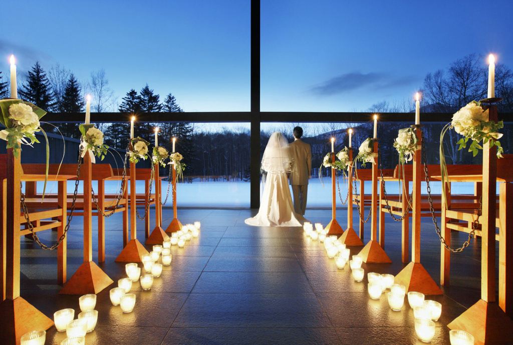 日本水之教堂婚礼价格图片