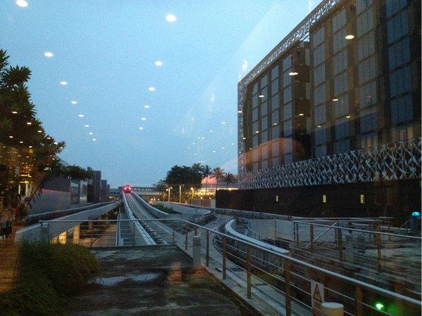 我们的飞机终于降落在新加坡机场,行李不用自