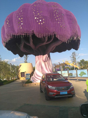 驱车10公里,我们来到了普达阳光芒果乐园,先来张座驾到达目的地的照片