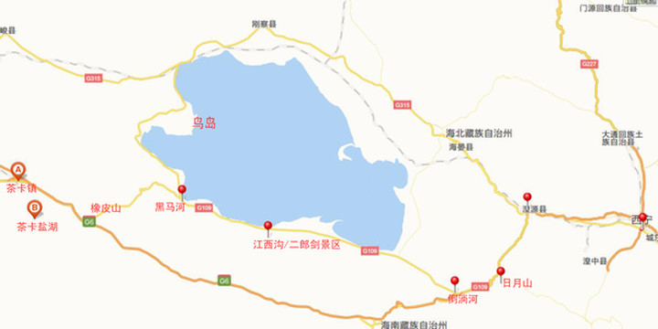 住宿黑马河-鸟岛-仙女湾-刚察-耳海-沙岛-金沙湾-西海镇(金银滩)