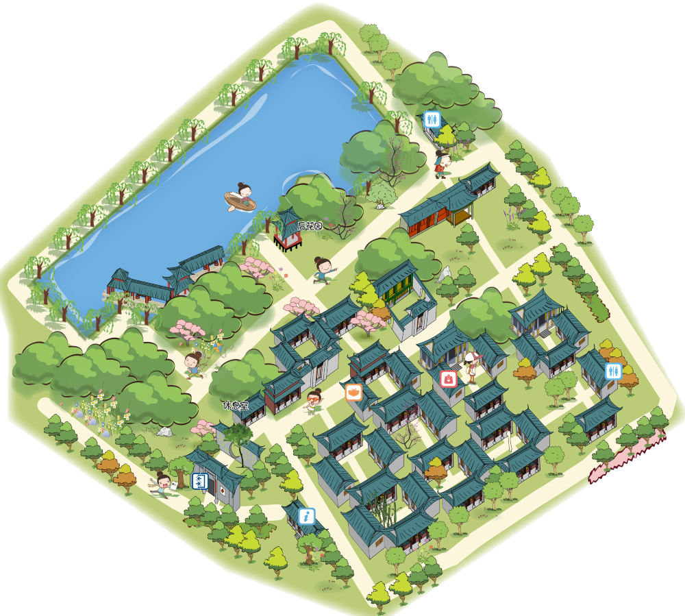 朱家花园手机智能定位语音讲解全彩地图导览不含门票