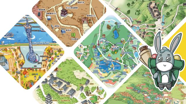 羊狮慕景区手机导游全景地图园内导航线路推荐自动讲解