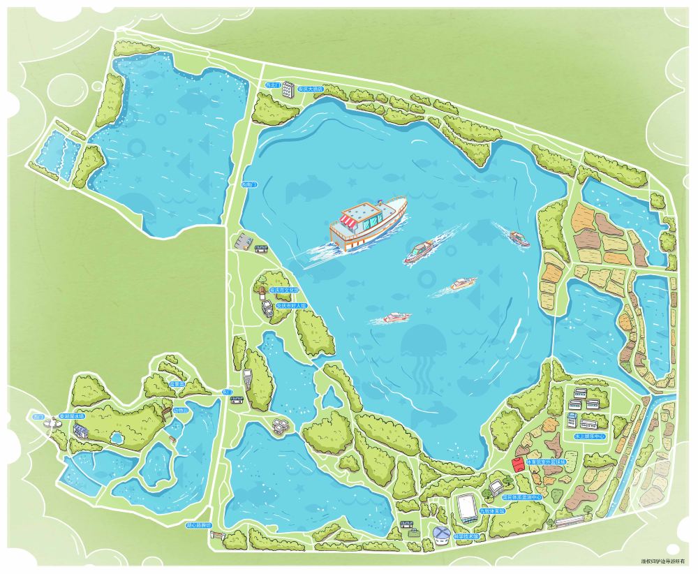 菱湖风景区手机导游全景地图园内导航线路推荐自动讲解