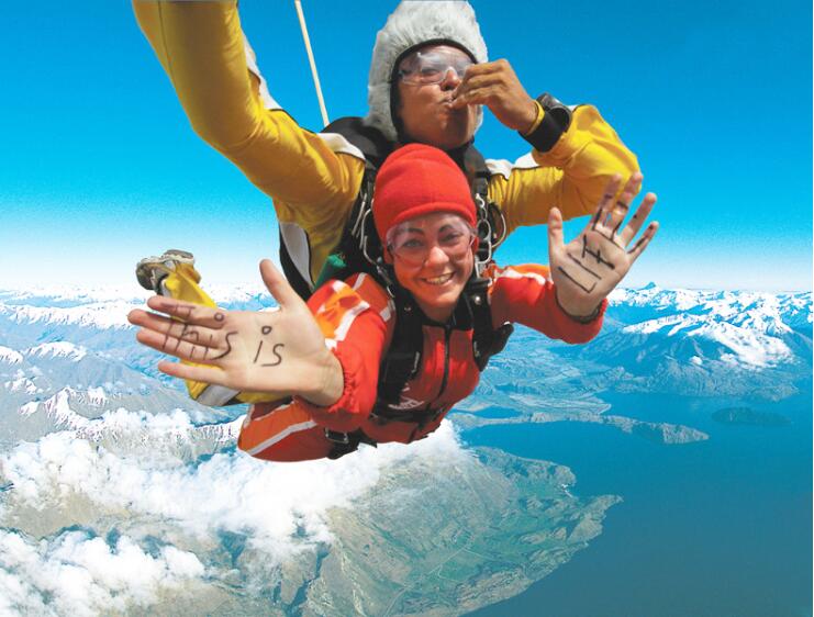 新西兰 瓦纳卡高空跳伞skydive wanaka(电子票 跳伞证书 多种高度可选