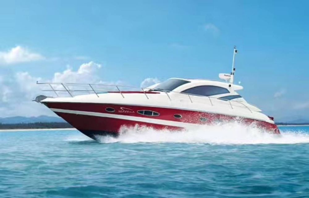 三亚40尺豪华游艇成人票进口游艇40尺赠送摩托艇15分钟体验