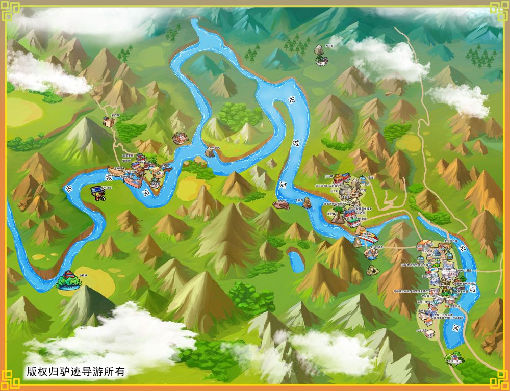 龙庆峡风景区手机导游全景地图园内导航线路推荐自动讲解