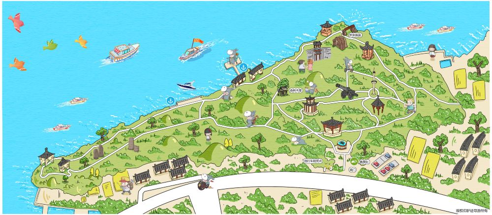 江阴鹅鼻嘴公园手机导游全景地图园内导航线路推荐自动讲解