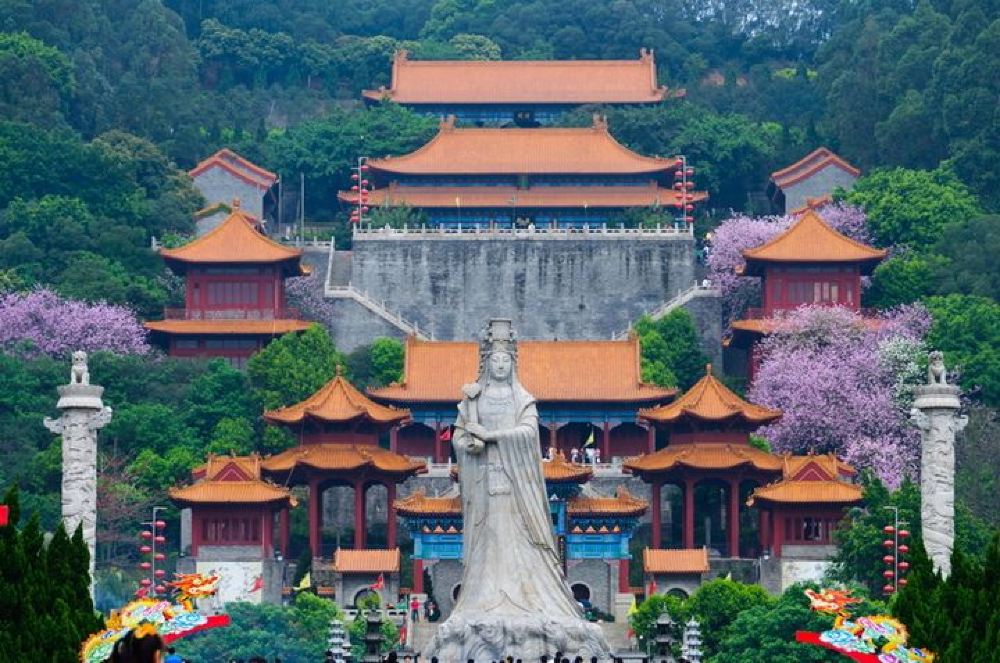 散拼8人成团南沙湾天后宫虎门大桥两天一夜游艇祈福之旅