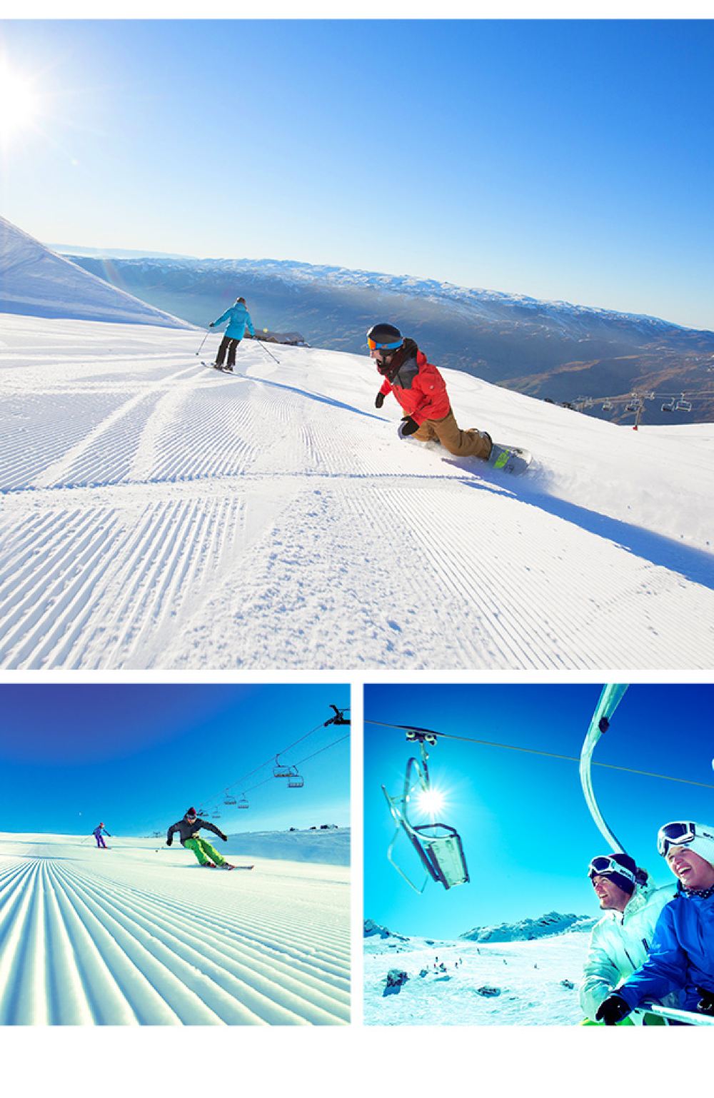 新西兰皇后镇卡德罗纳高山滑雪度假村一日游滑雪适合亲子可零基础滑雪