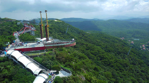 深圳周边游 东部华侨城 大峡谷云中玻璃桥 茶溪