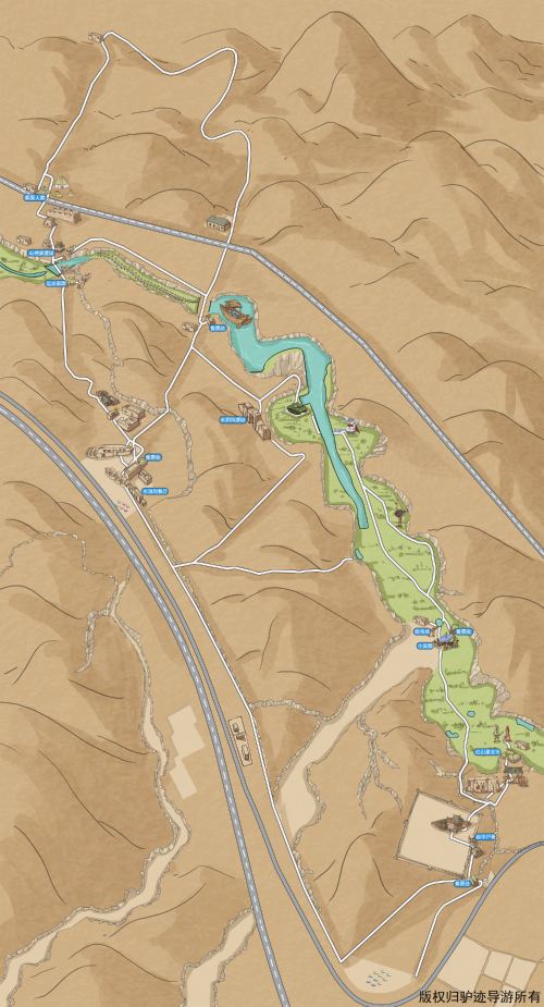 水洞沟手机导游【全景地图,园内导航,线路推荐,自动讲解】