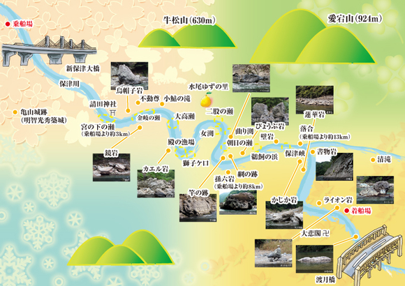 日本京都嵯峨野观光小火车+岚山保津川漂流+