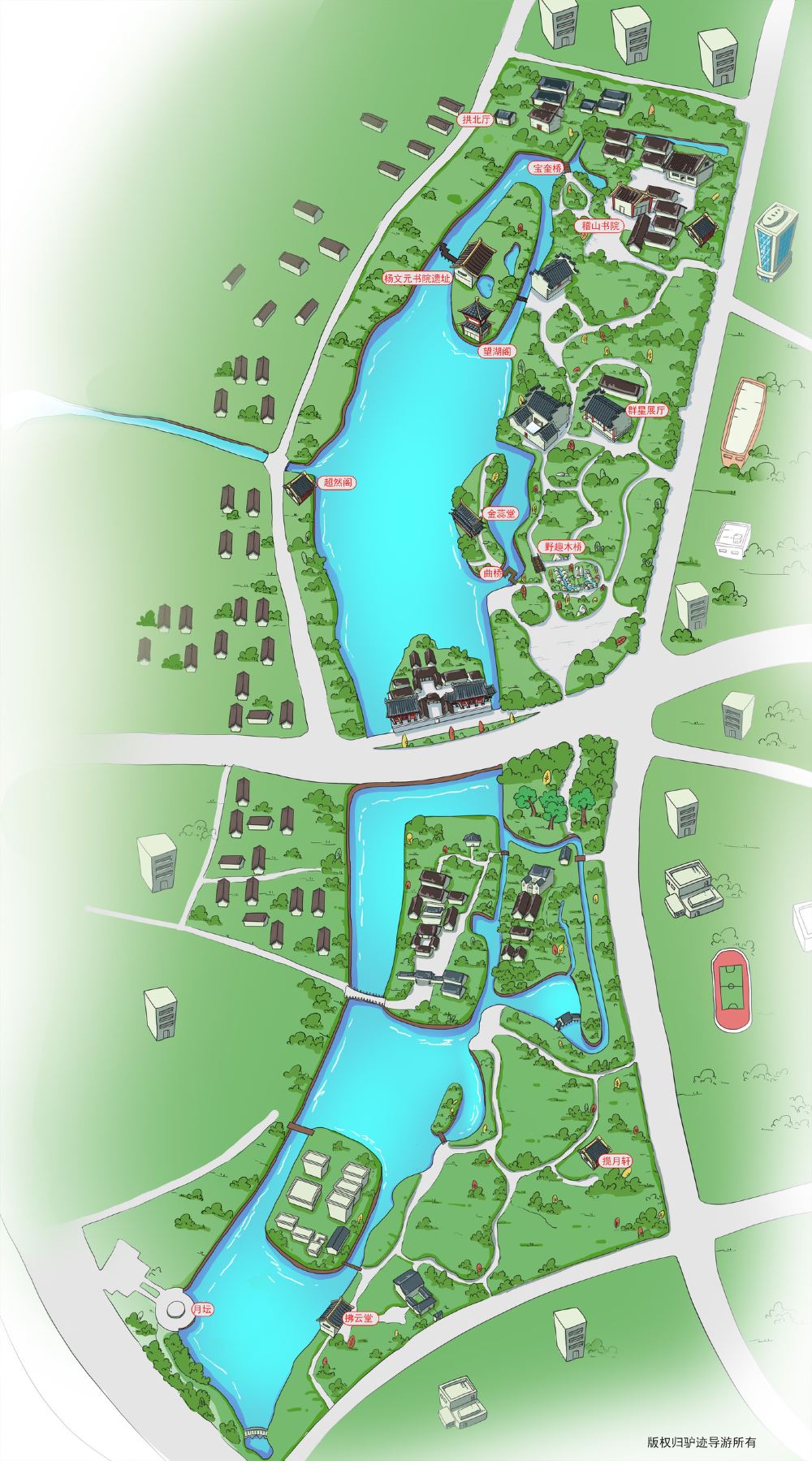 宁波月湖公园平面图图片