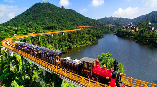 深圳周边游 东部华侨城 大峡谷云中玻璃桥 茶溪