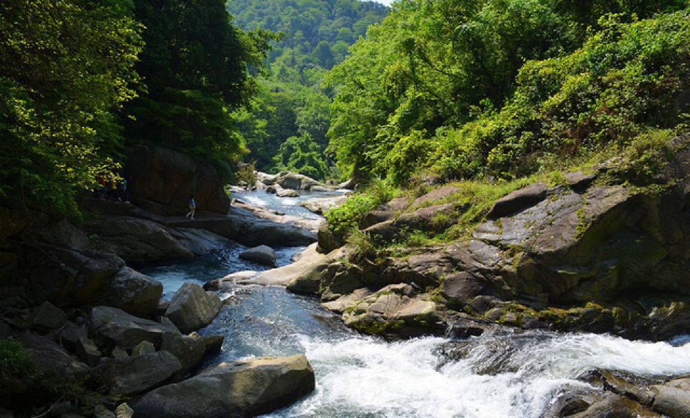 江西宜春萝卜潭一日游【宋应星纪念馆 八仙八瀑,瀑布叠飞而下】