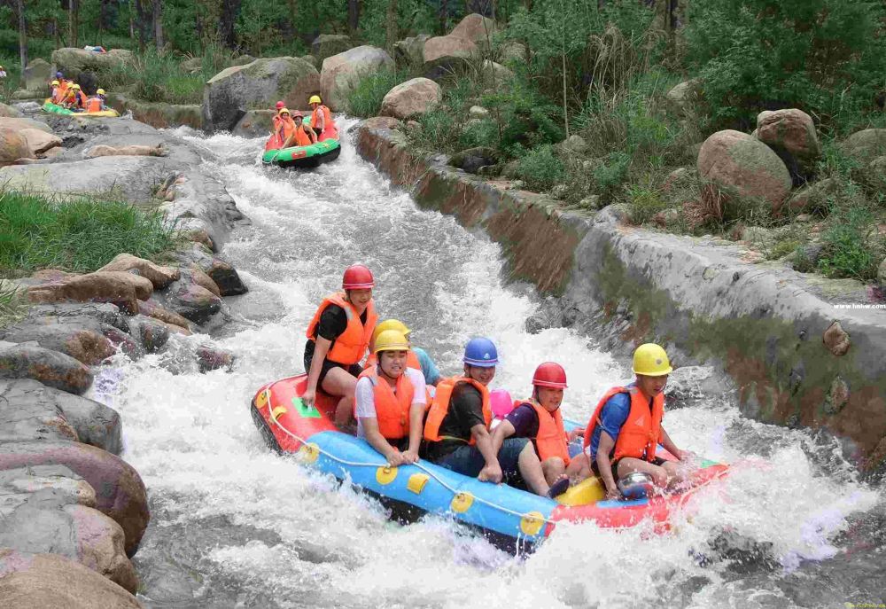 盘龙溪漂流一日游水源干净全程无晒武汉出发