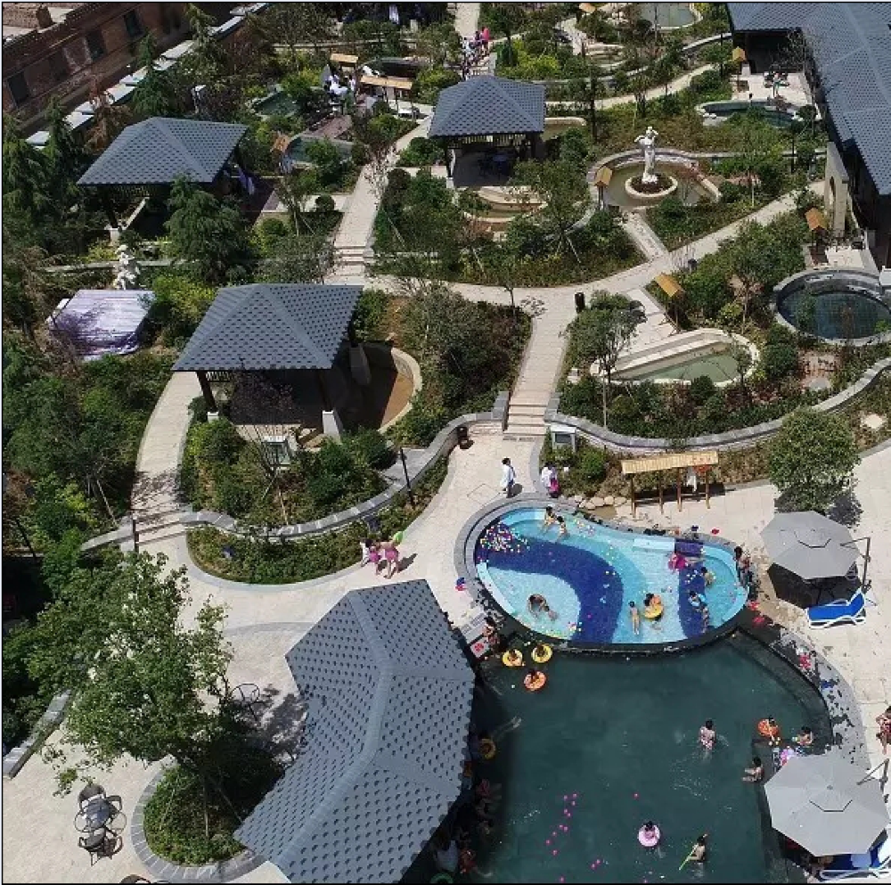 陕西宝鸡眉县太白山艾兰温泉国际酒店一日游温泉艾兰温泉