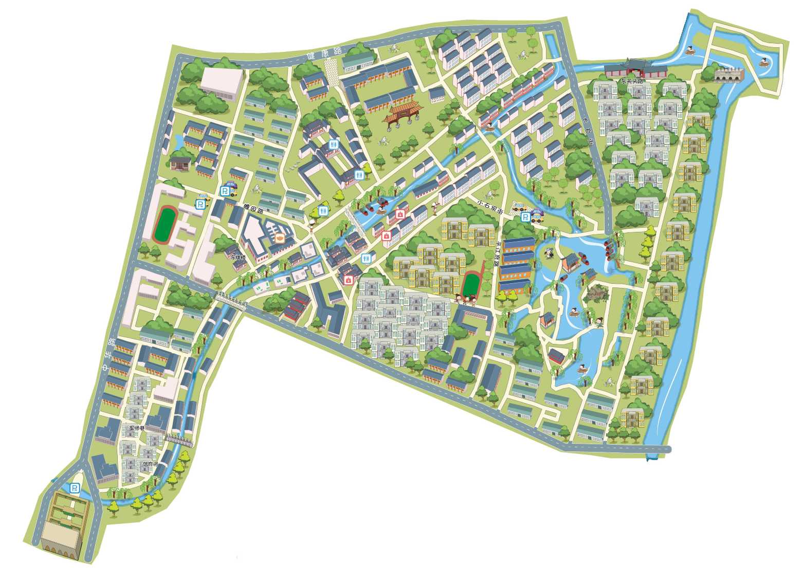 夫子庙—秦淮风光带-手机智能定位语音讲解【全彩地图导览,不含门票】