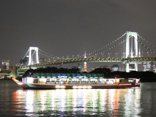 【当地美食】【屋形船 深川富士见】台场/天空树游