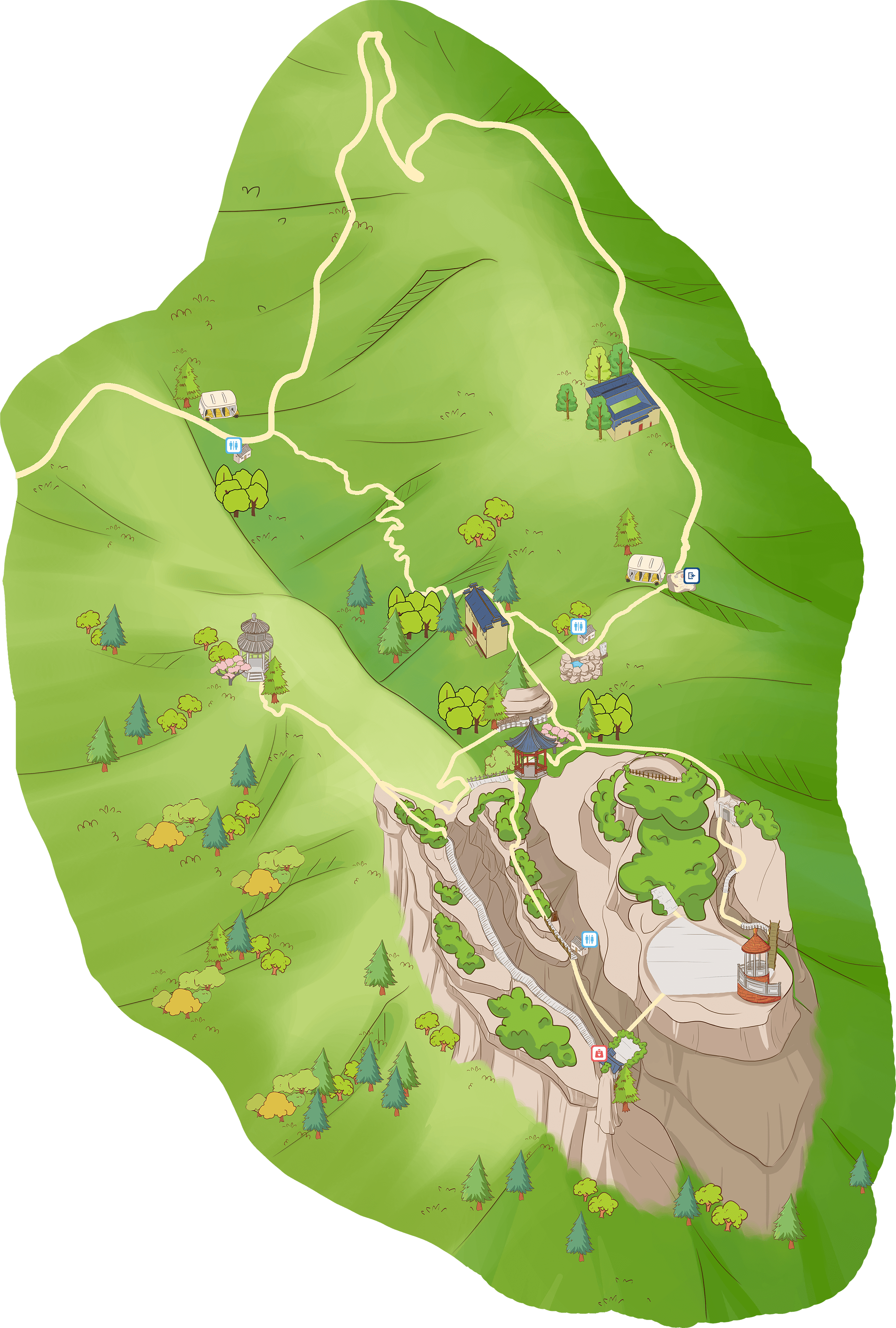 江郎山地图图片