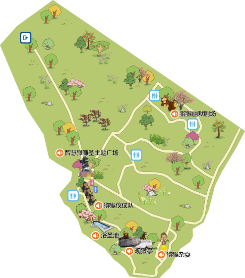 南湾猴岛生态景区-手机智能定位语音讲解【全彩地图导览,不含门票】