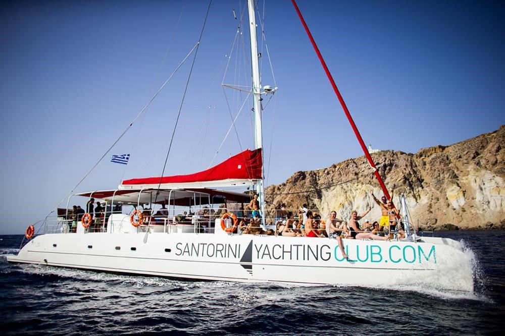 圣托里尼红沙滩白沙滩卡美尼火山一日游taiti80酒店接送浮潜装备烧烤