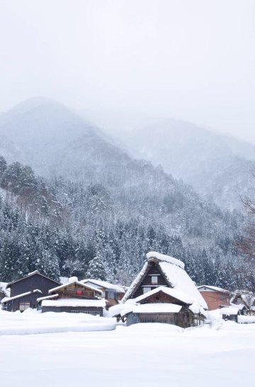 百川乡合掌村,日本本州岛北陆路线的一个很少有人去的村落.