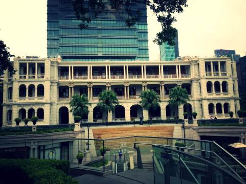 前香港水警总部,维多利亚风格建筑,现为购物中心.