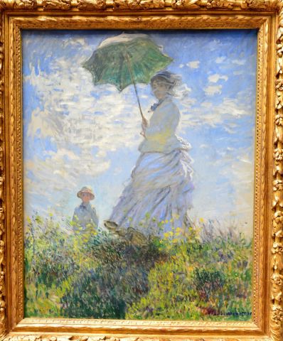 莫奈 《打阳伞的女人》 美国国家美术馆