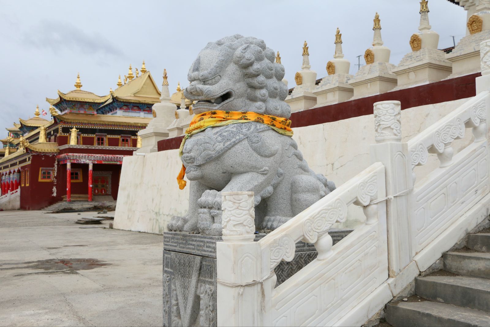 洞嘎寺的狮子 洞嘎寺