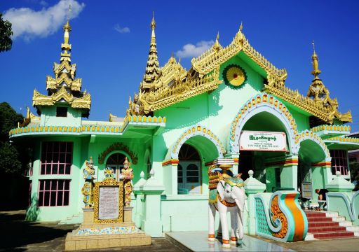 金三角缅甸一小镇 大其力城 泰缅边境城市    