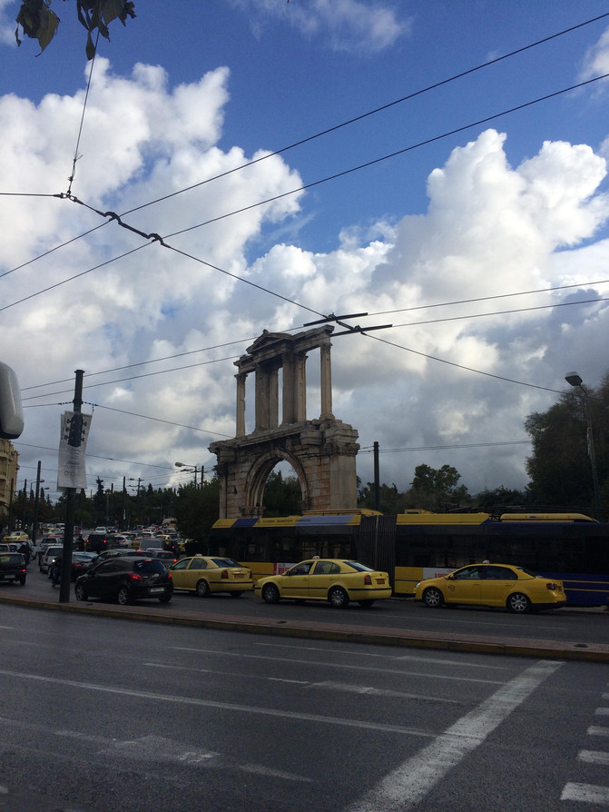 土耳其希腊-即使是淡季也要早起的雅典卫城(内