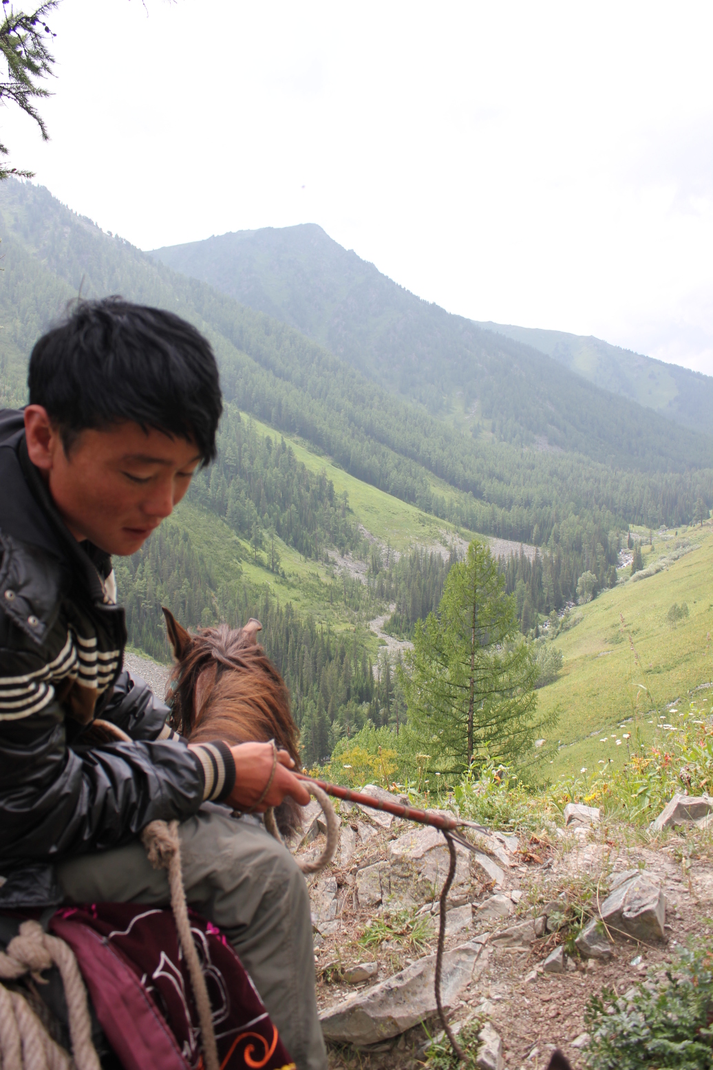 禾木,遇上哈萨克男孩.